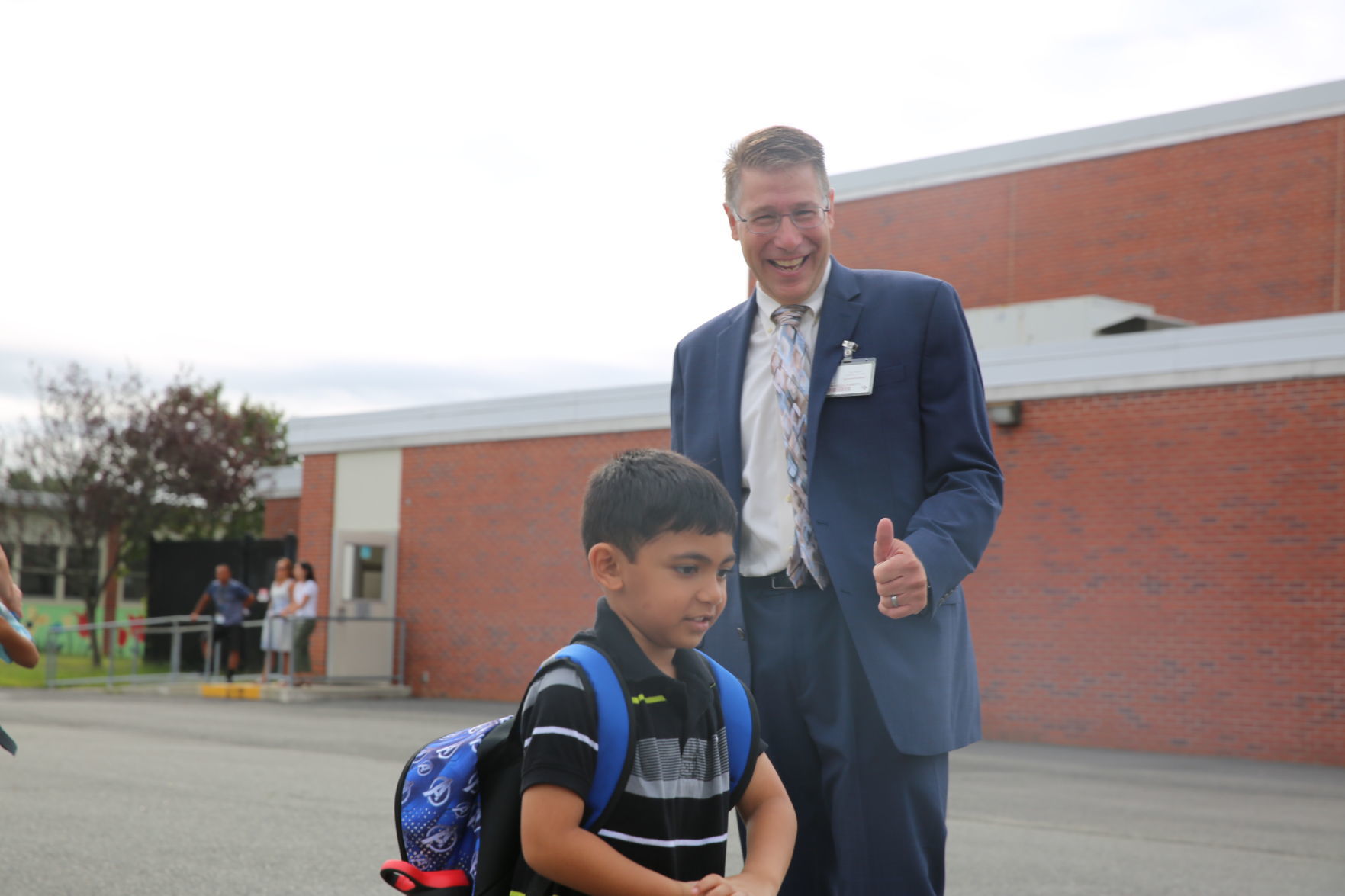 Egg Harbor Township students return for the first day of school Thursday, Sept. 5, 2019 at Slaybaugh Elementary School.